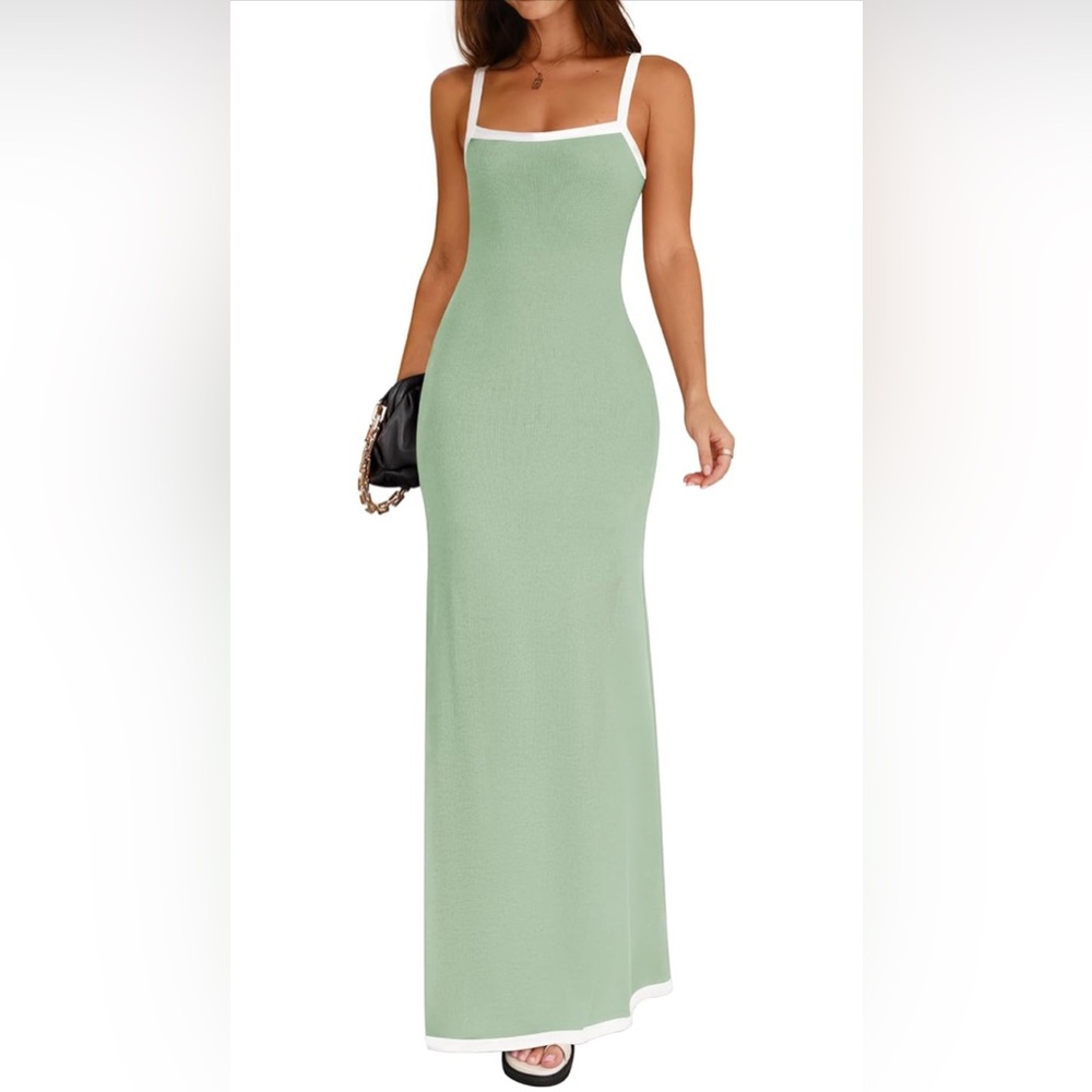 Elegant Green Maxi Dress